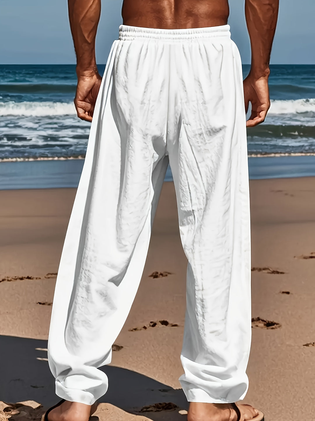 Cristian - Pantalon Lin Casual Homme