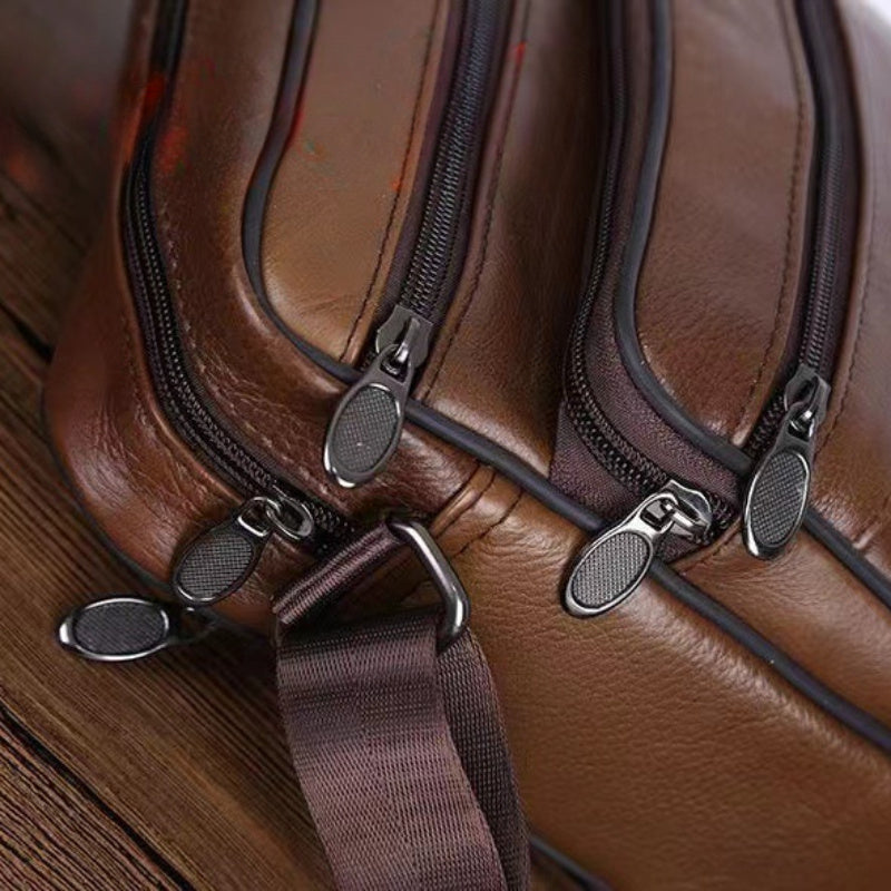 Manuel - Sacoche Cuir Pratique Homme