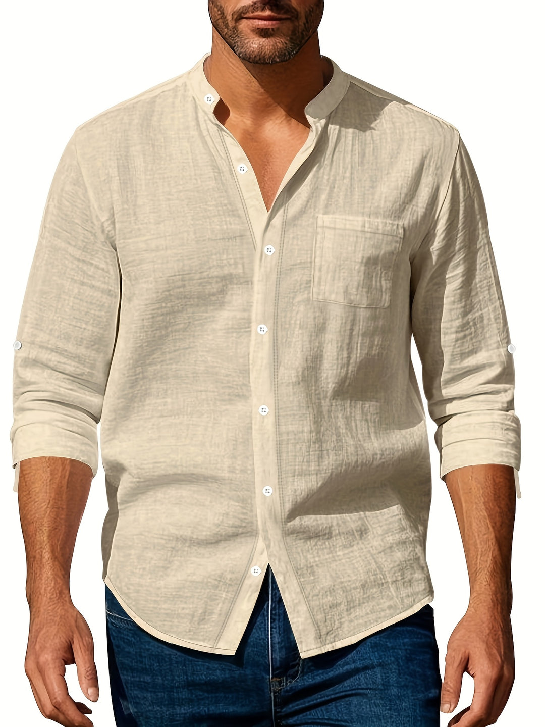Rocco - Chemise Lin Casual Homme