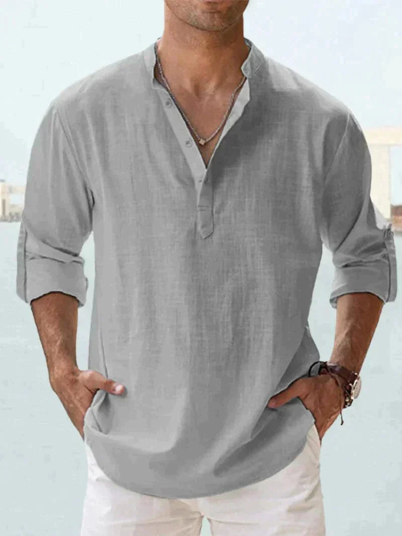 Milo - Chemise Lin Casual Homme