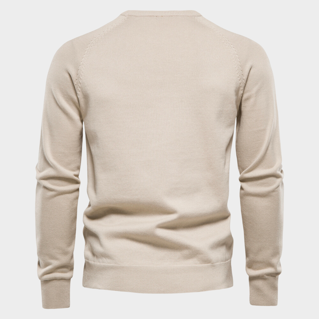 Julien - Pull Classique Col Rond Losange