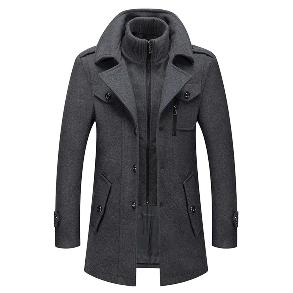 Patrick - Manteau Intemporel Long Double Col