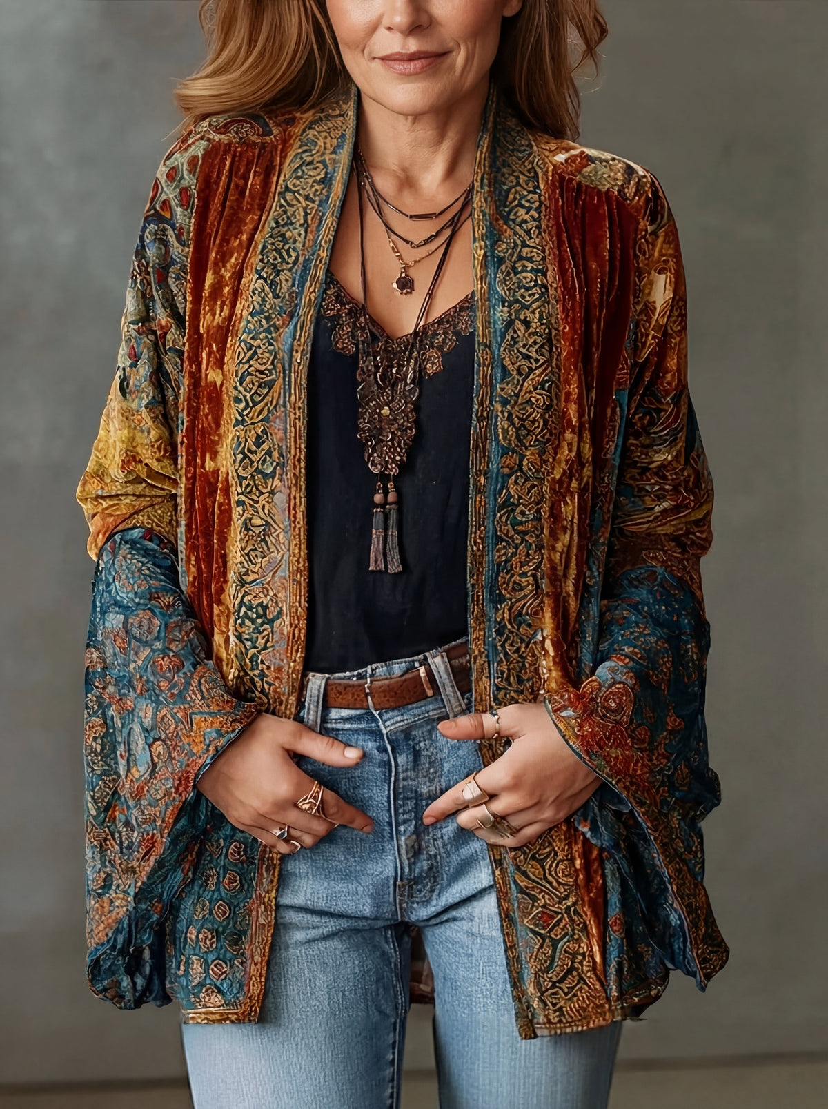 Juliette - Kimono Chic Velours Bohème