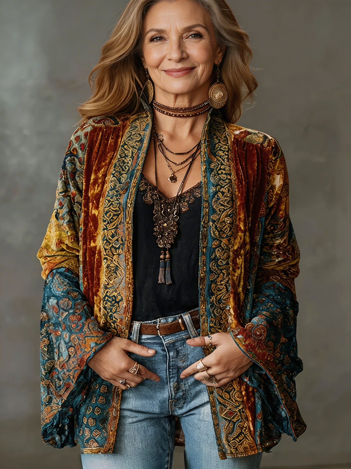 Juliette - Kimono Chic Velours Bohème