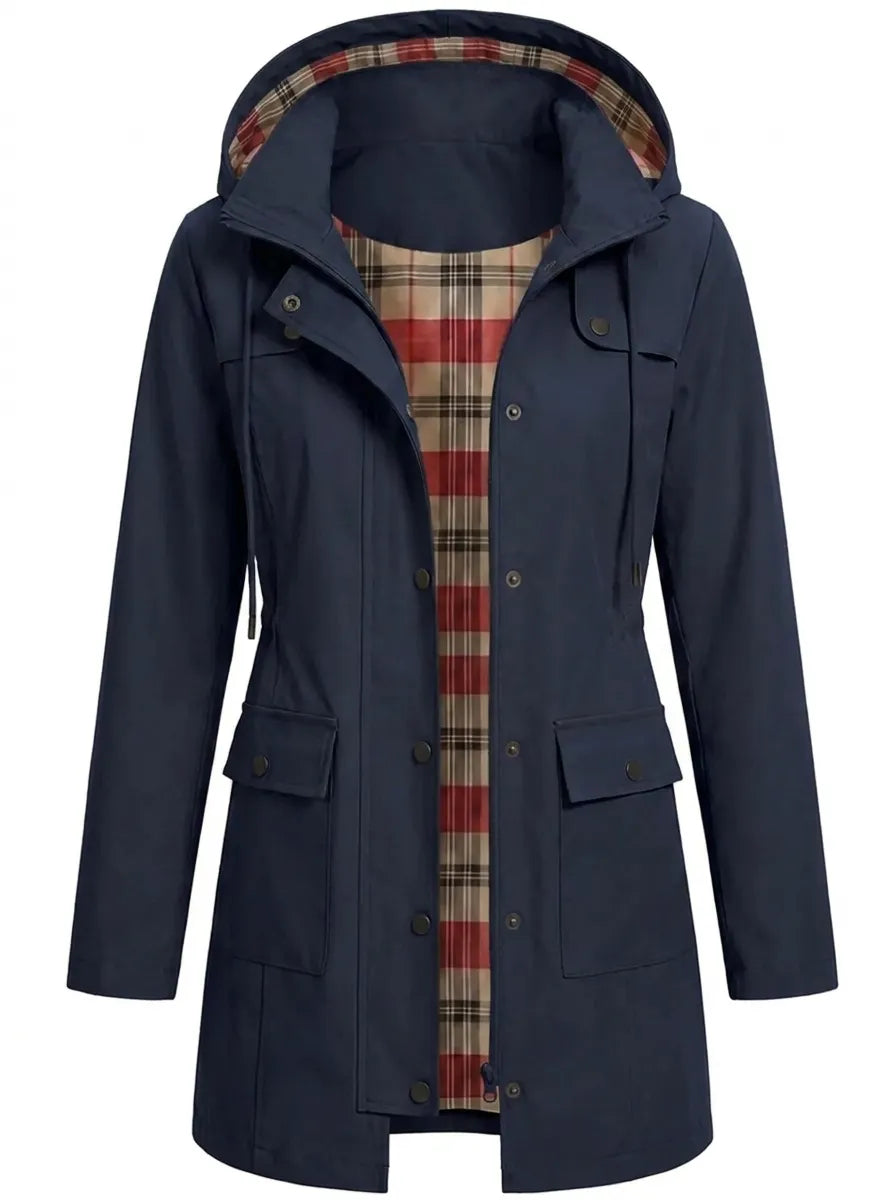 Florence - Parka Élégante Zippée à Capuche