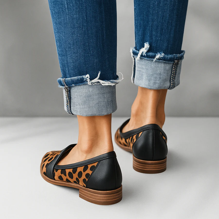 Adèle | Mocassins Élégants Daim Plats