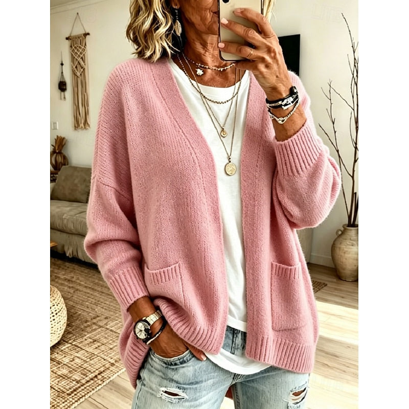 Isabelle - Gilet Élégant Oversize Poches