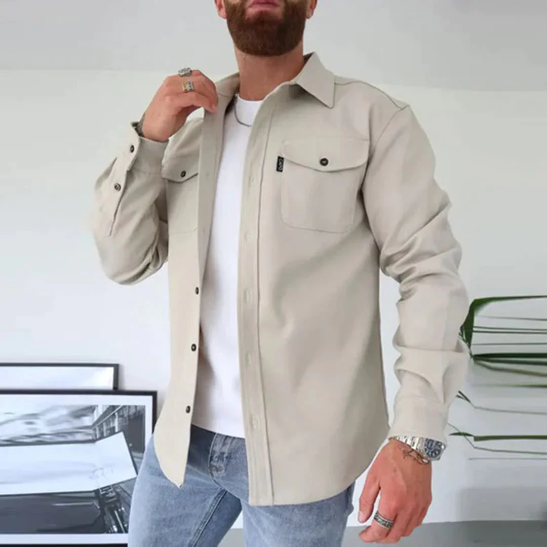 Antoine - Veste Élégante Boutonnée Poches