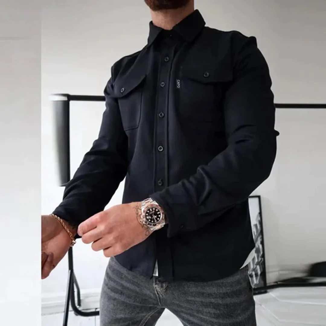 Antoine - Veste Élégante Boutonnée Poches