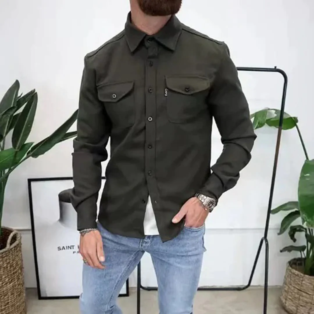 Antoine - Veste Élégante Boutonnée Poches