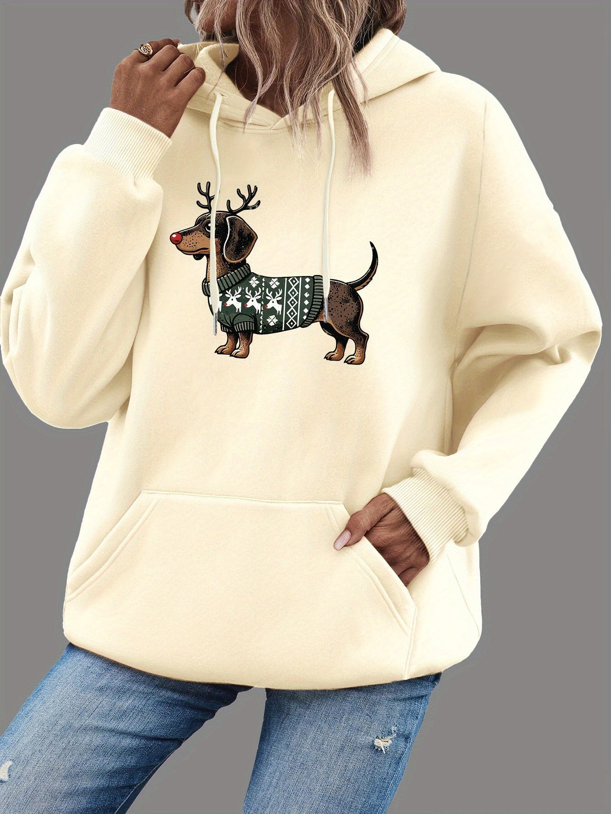 Camille - Hoodie Chic Oversize Imprimé