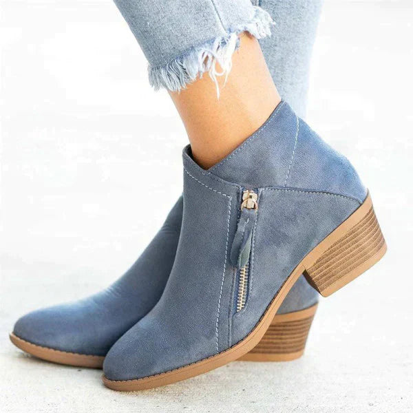 Marina - Bottines Daim Casual Femme