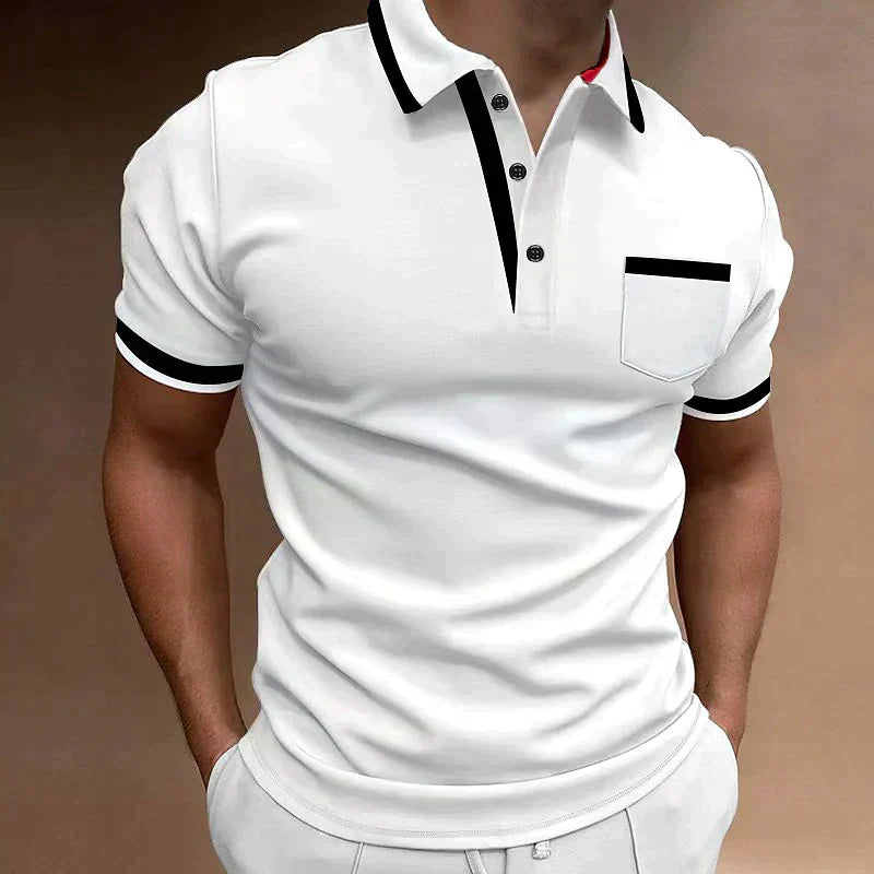 Jules - Polo Homme Manches Courtes Slim Fit Chic