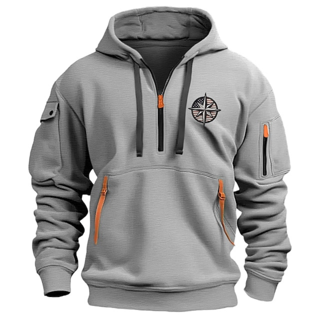 Nicolas - Hoodie Chic Zippé Multipoches