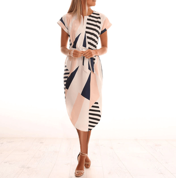 Camille - Robe Midi Élégante