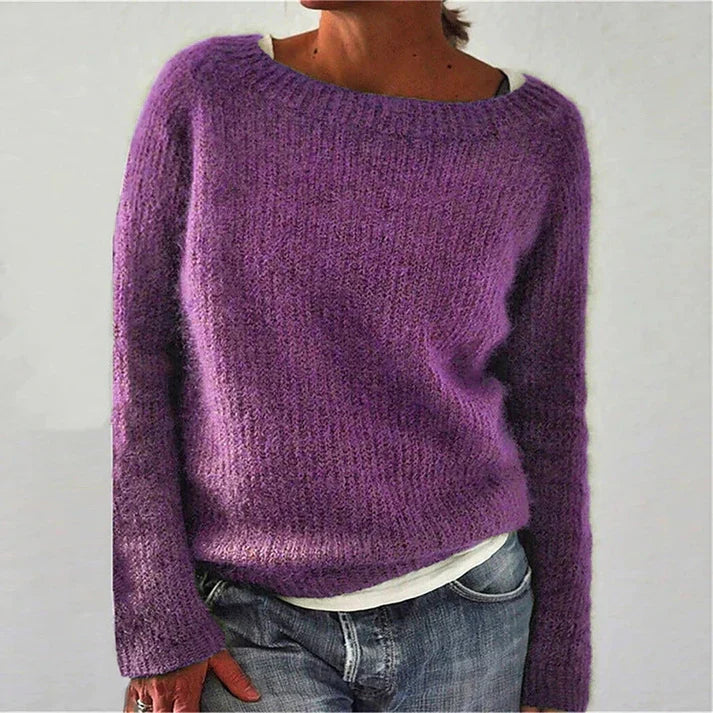 Delphine - Pull Flatteur Oversize Col Bateau
