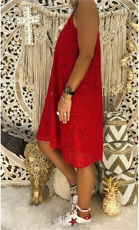 Delphine - Robe en Dentelle d'Été