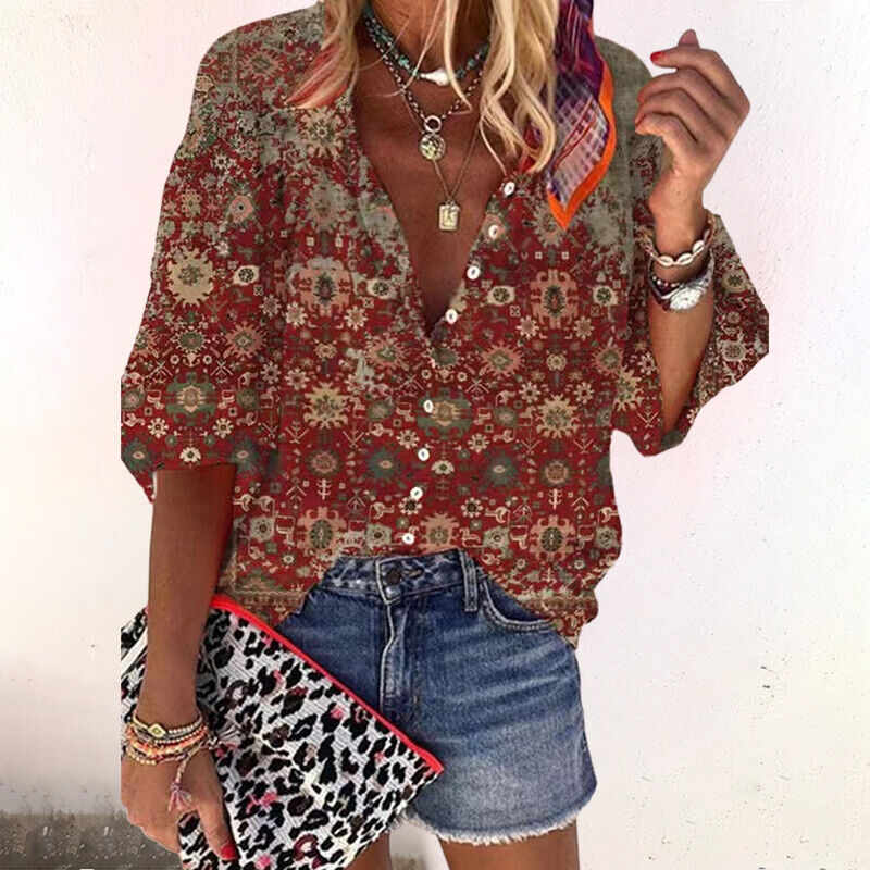 Marine - Blouse Bohème D'Été