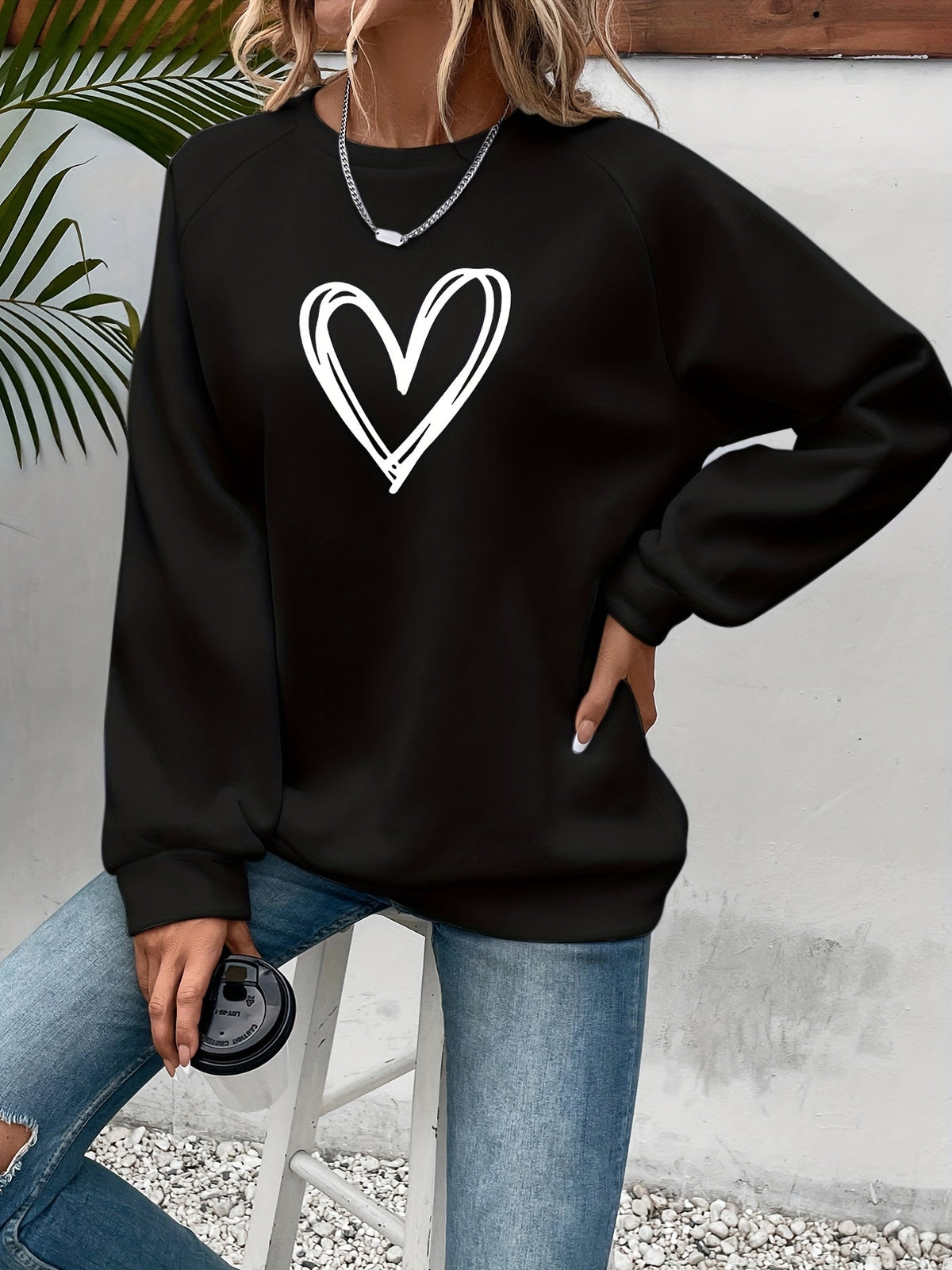 Manon - Sweat Féminin Oversize Imprimé