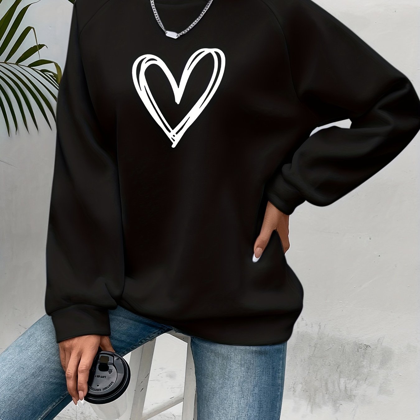 Manon - Sweat Féminin Oversize Imprimé