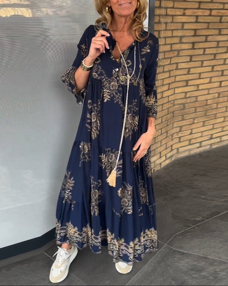 Mélanie - Belle Robe Longue Bohème Fleurie Femme