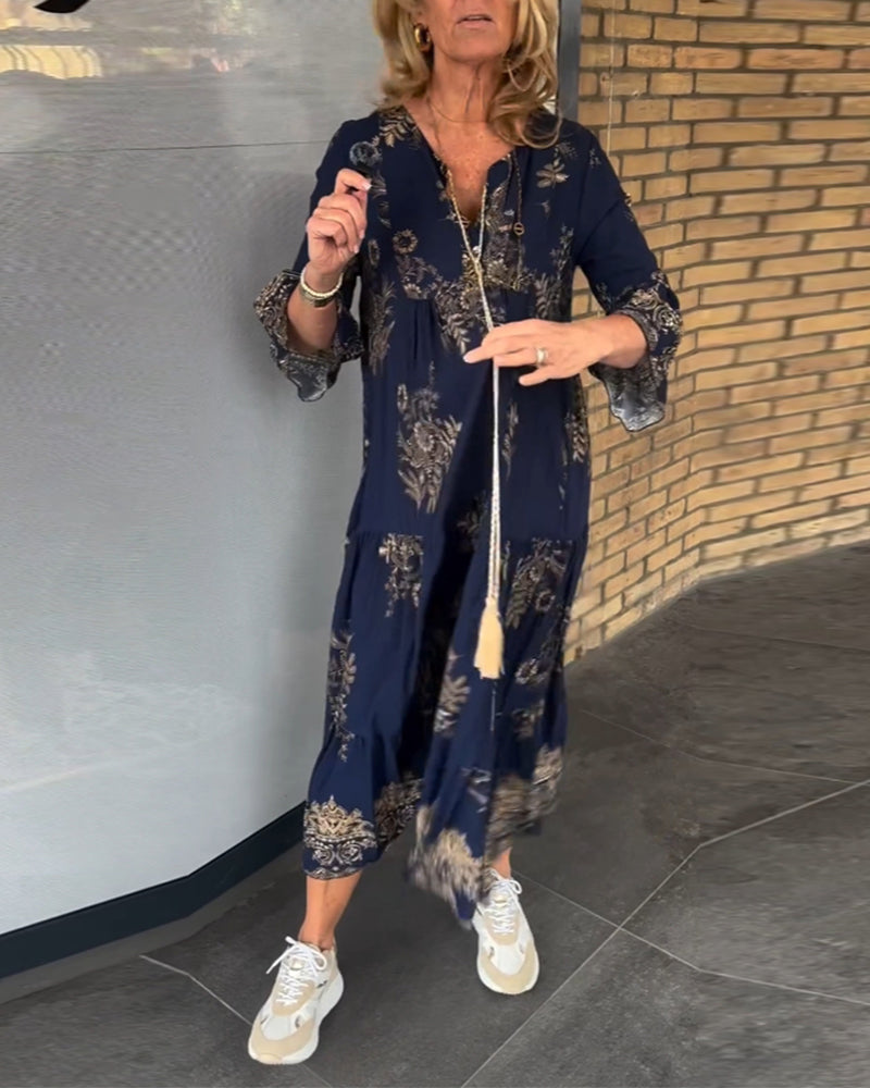 Mélanie - Belle Robe Longue Bohème Fleurie Femme
