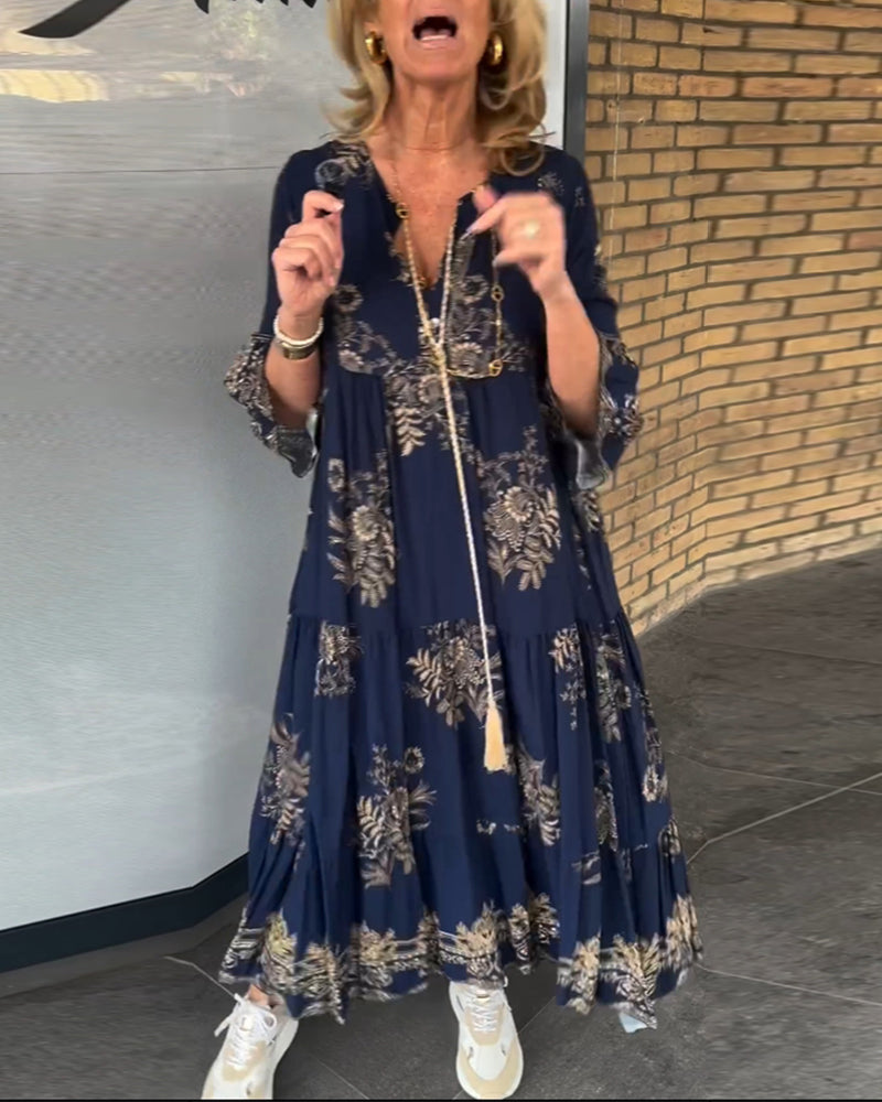 Mélanie - Belle Robe Longue Bohème Fleurie Femme