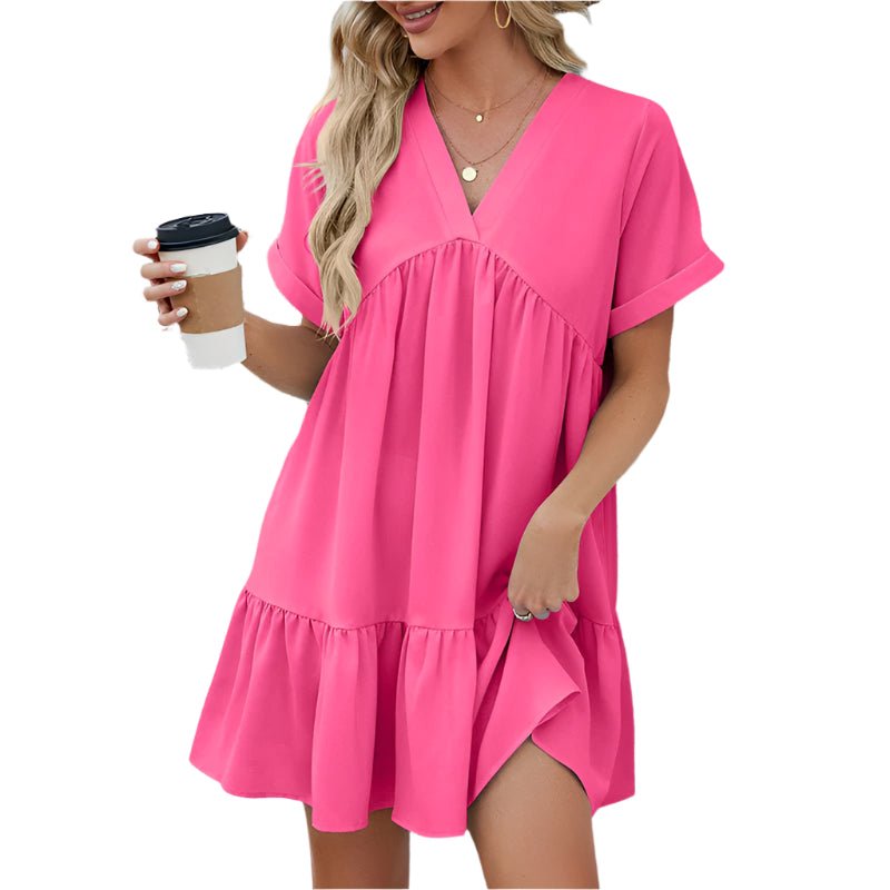 Sophie - Robe Mini Fluide D'Été