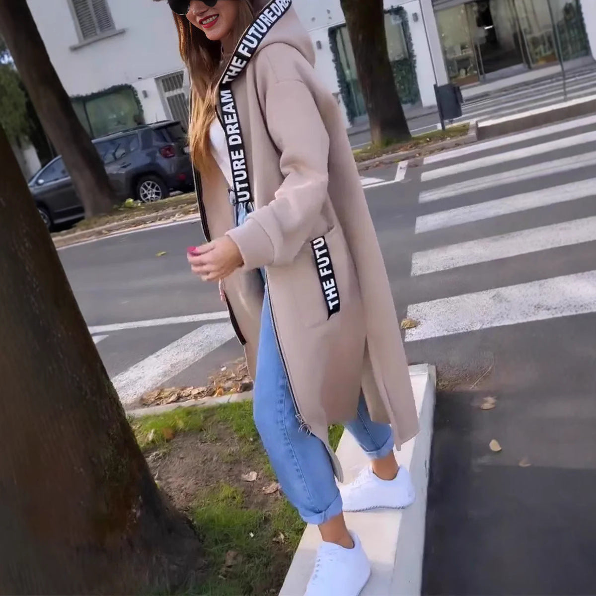 Juliette | Sweat à Capuche Chic Long Oversize