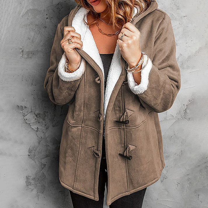 Christine | Manteau Féminin Court à Capuche
