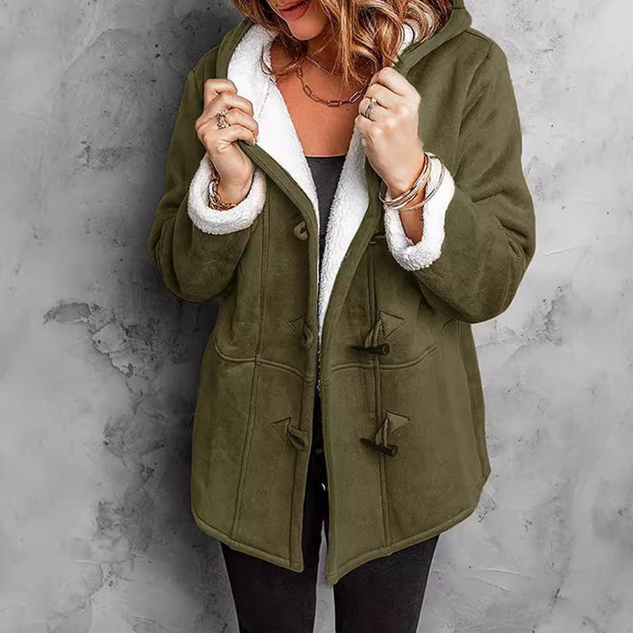 Christine | Manteau Féminin Court à Capuche