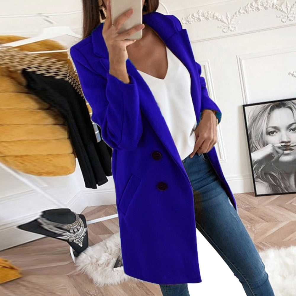 Delphine | Manteau Chic Laine Chaud