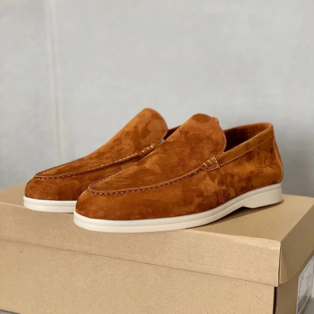 Antoine - Mocassins Daim Confortables Style Old Money Homme