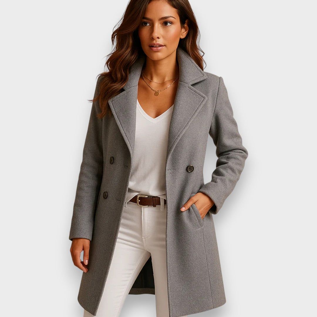 Valérie | Manteau Élégant Cintré Laine