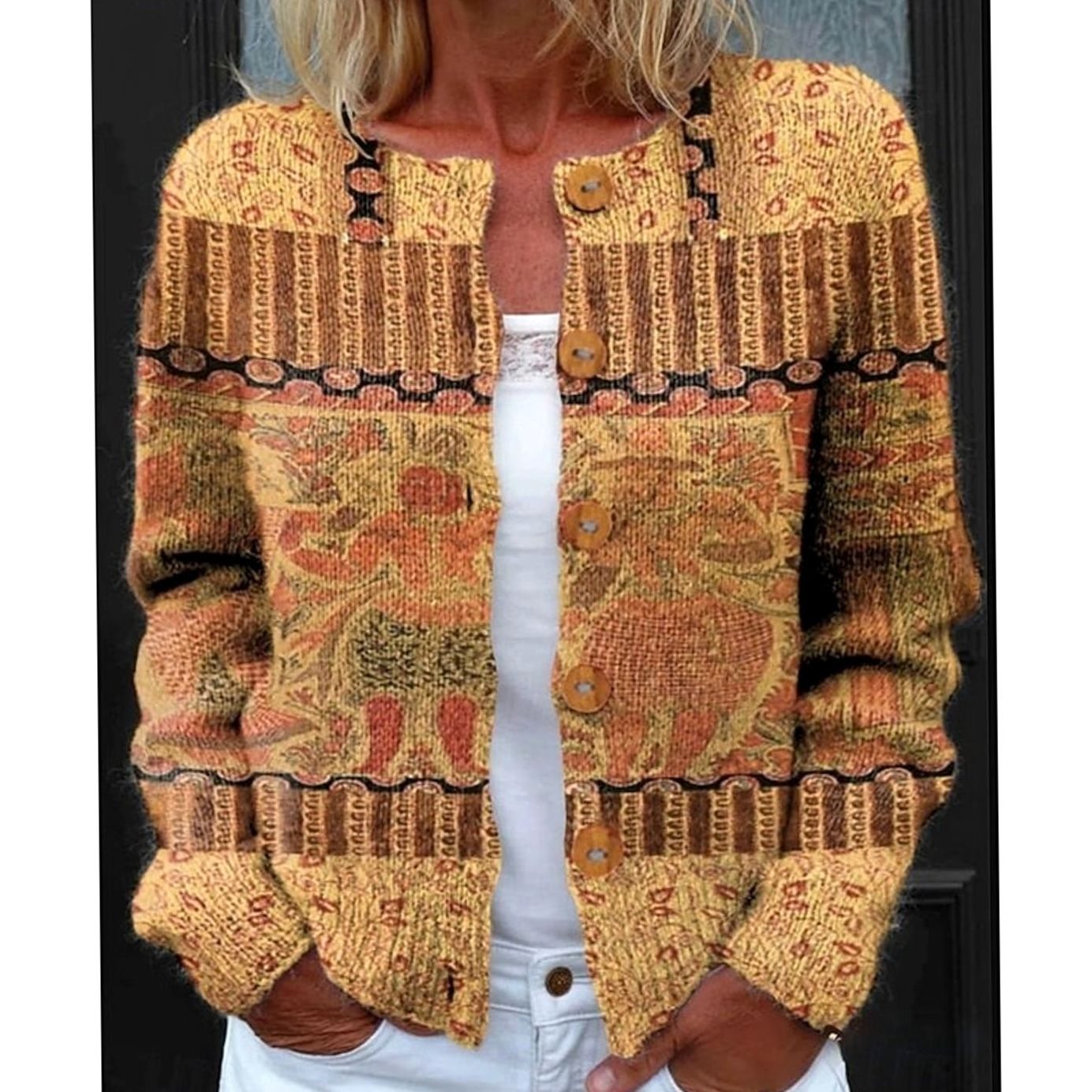 Priya - Cardigan Chic Vintage Fleuri
