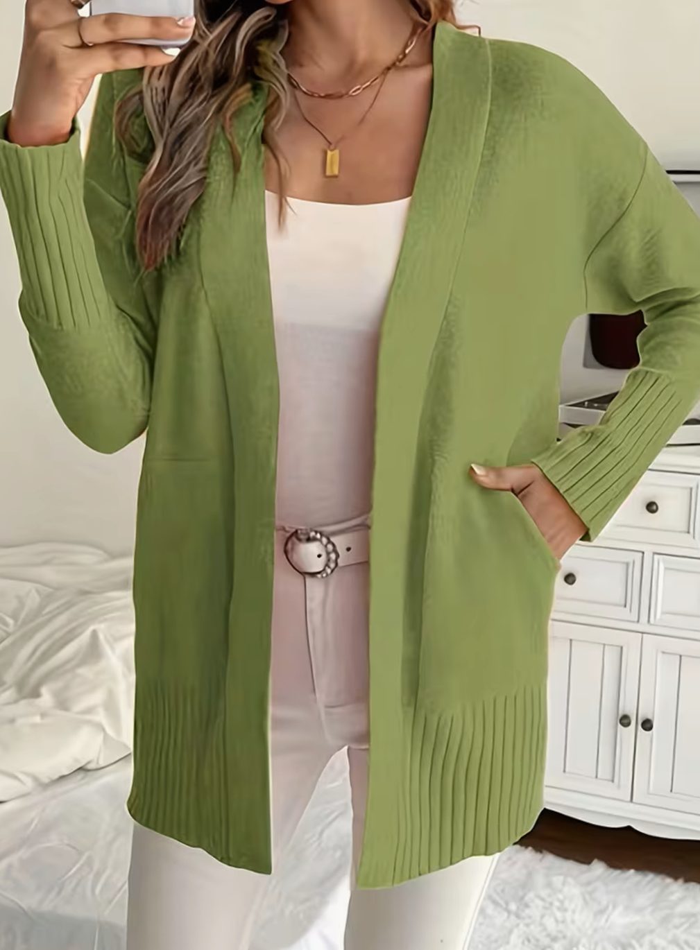 Valérie - Cardigan Élégant Oversize Ouvert