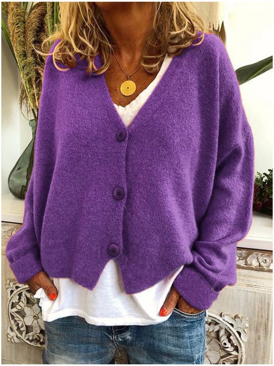 Manon - Cardigan Élégant Ample Col V