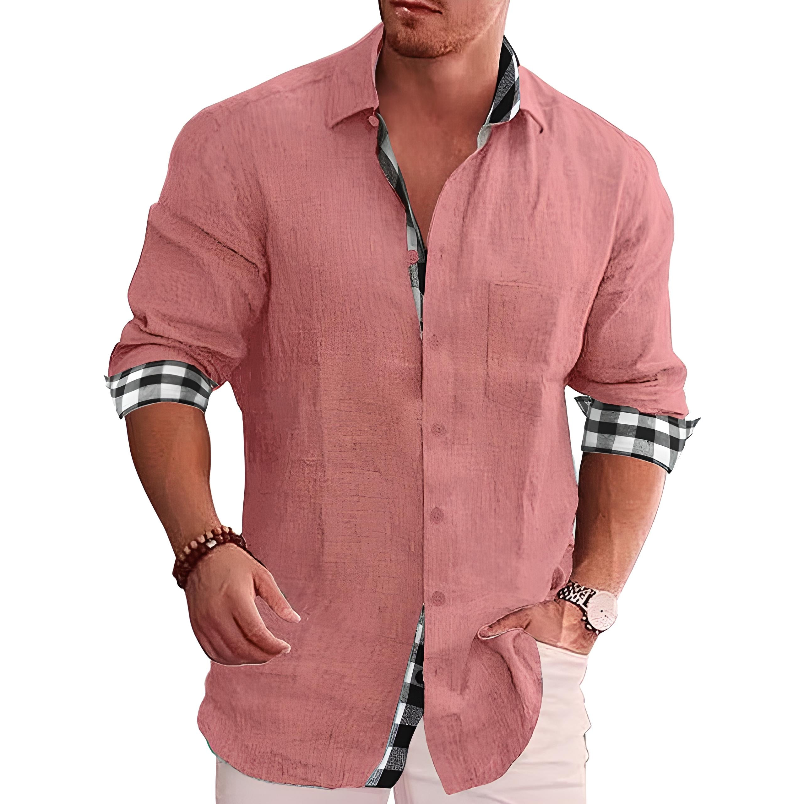 Jules - Chemise Homme en Lin à Manches Longues