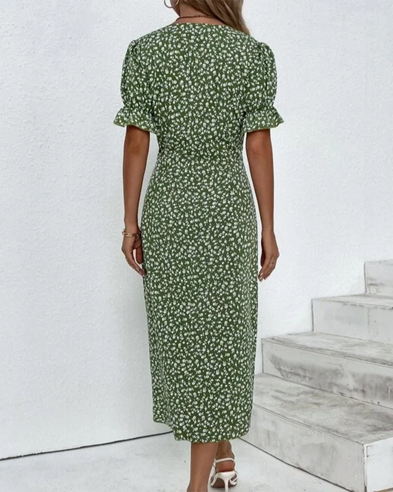 Théophanie - Robe boutonnée - Raffinée, Look mode, Confortable - Femme