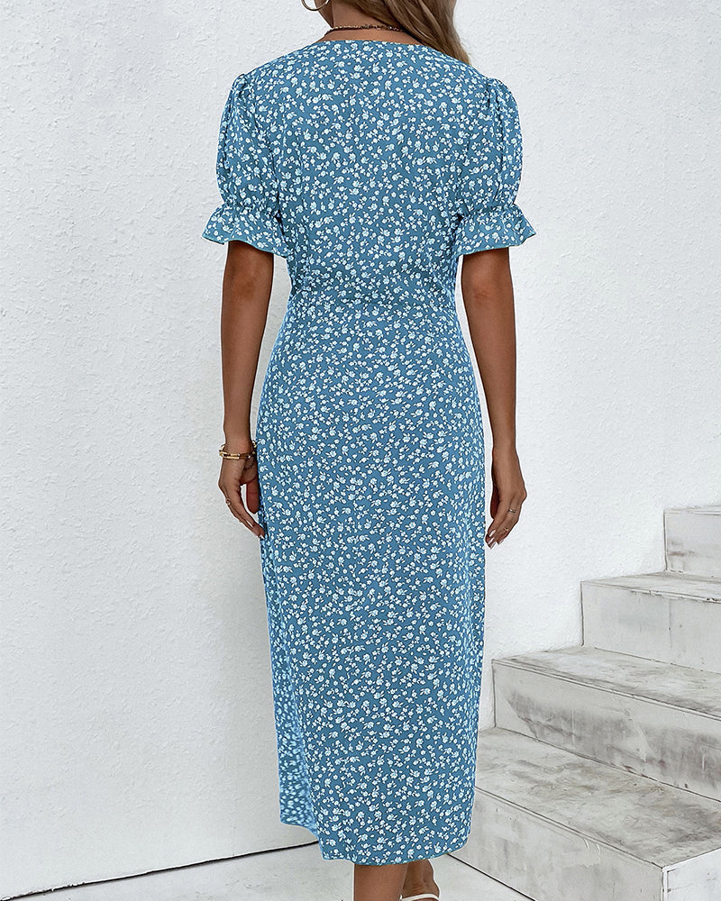 Théophanie - Robe boutonnée - Raffinée, Look mode, Confortable - Femme