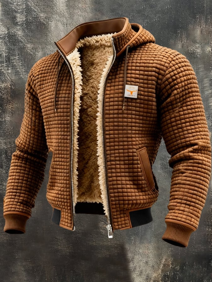 Nicolas - Veste Moderne Tricot Sherpa à Capuche