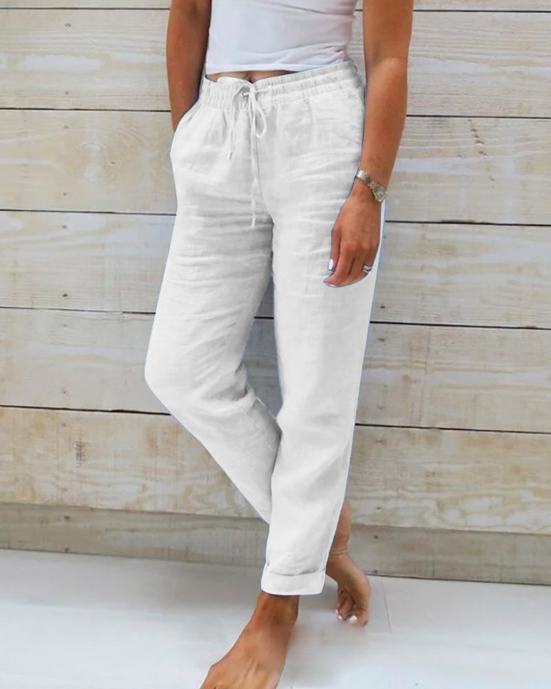 Caroline - Pantalon Large Fluide