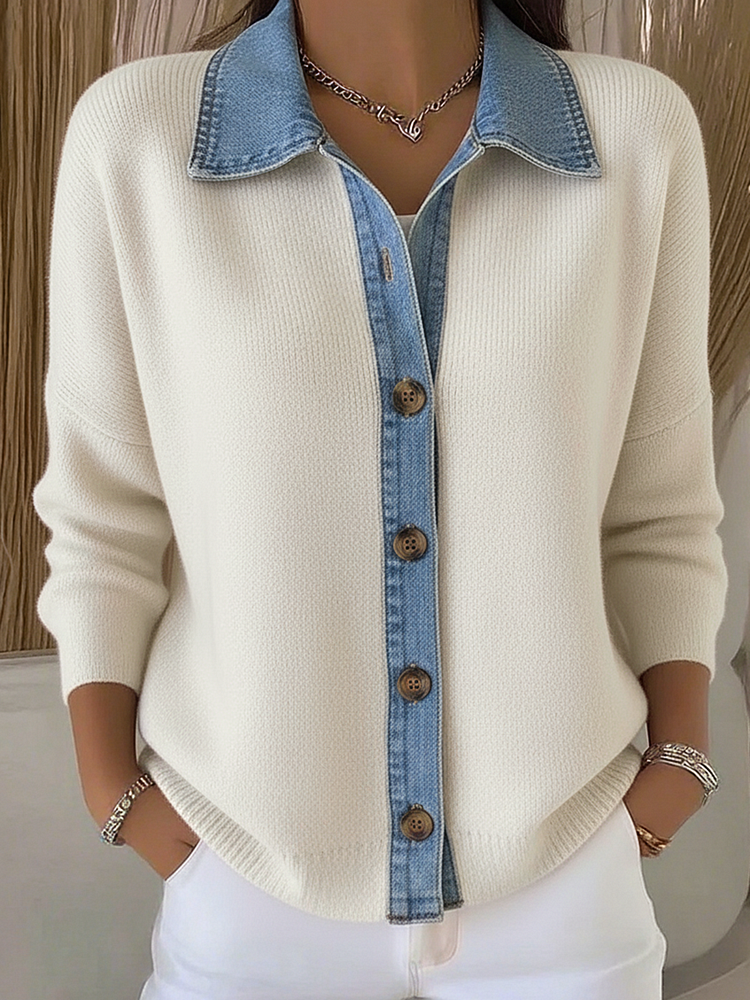 Hélène | Cardigan Chic Maille Boutonné