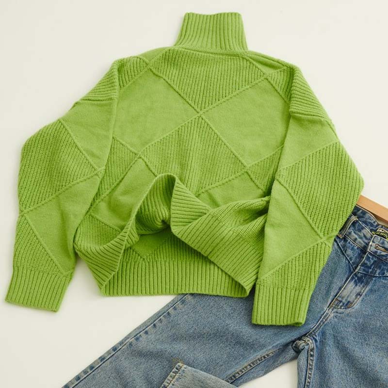 Sandrine - Pull Chic Oversize Col Montant