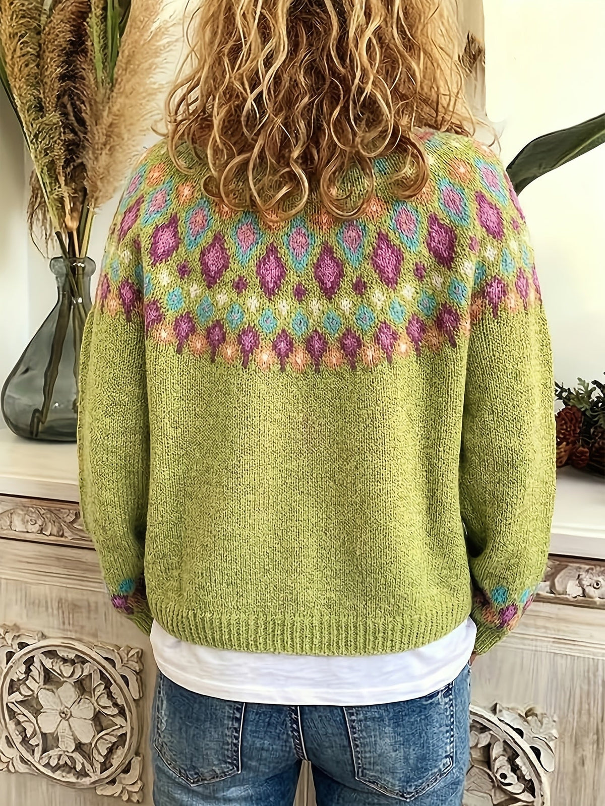 Chloé - Cardigan Féminin Vintage Fleuri