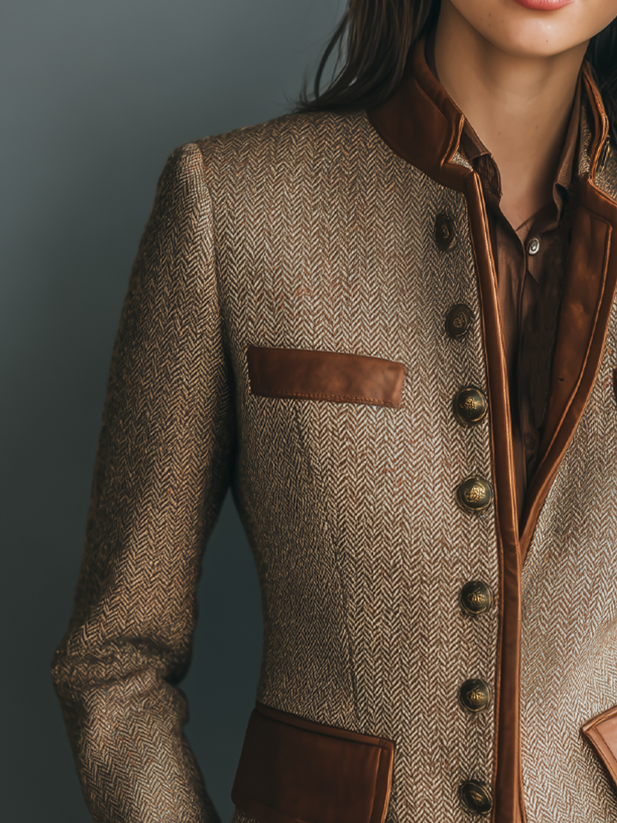 Camille - Veste Chic Vintage à Poches