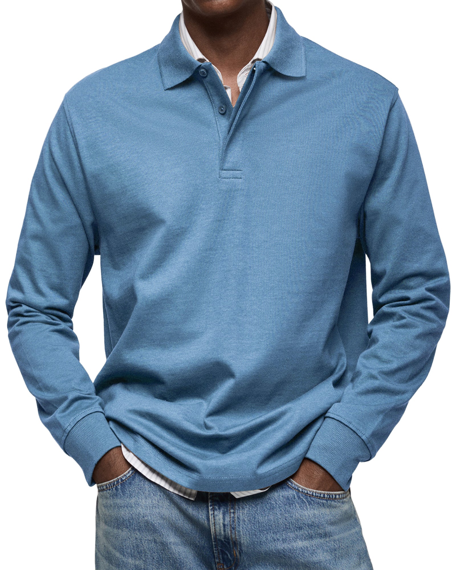 Julien – Polo homme à manches longues luxe