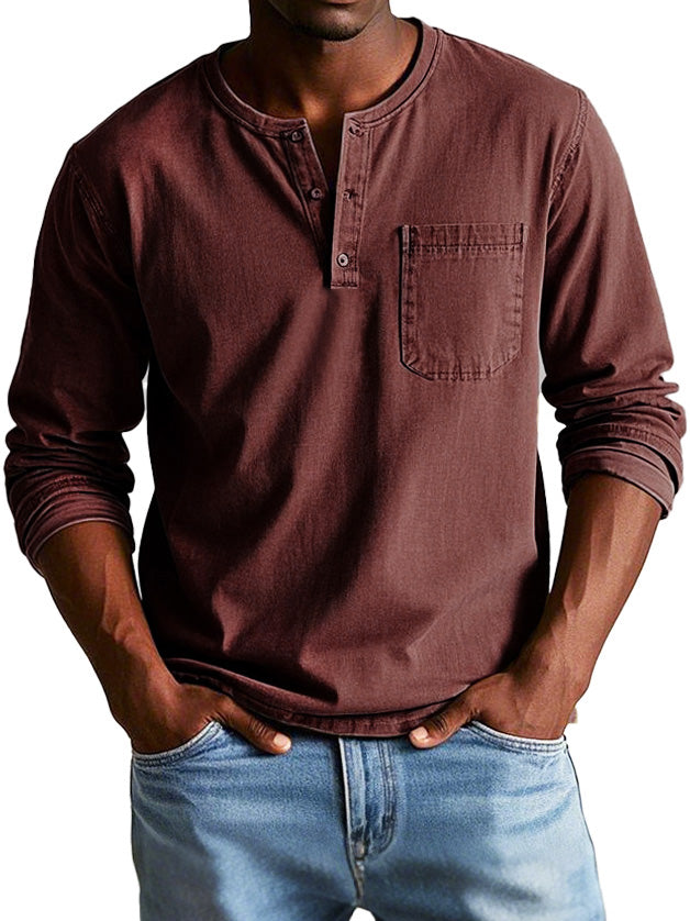 Louis - Henley vintage homme