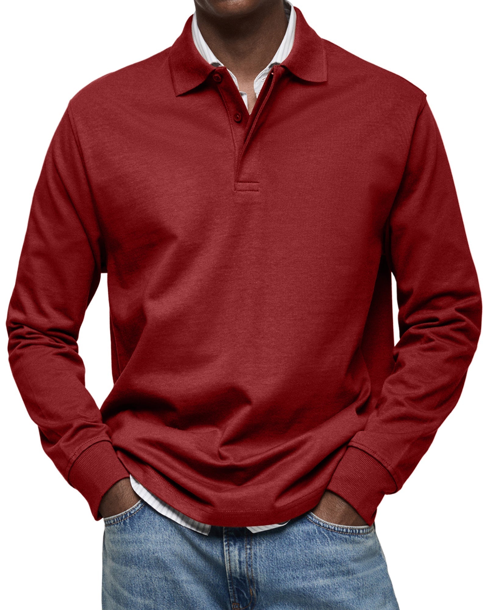 Julien – Polo homme à manches longues luxe