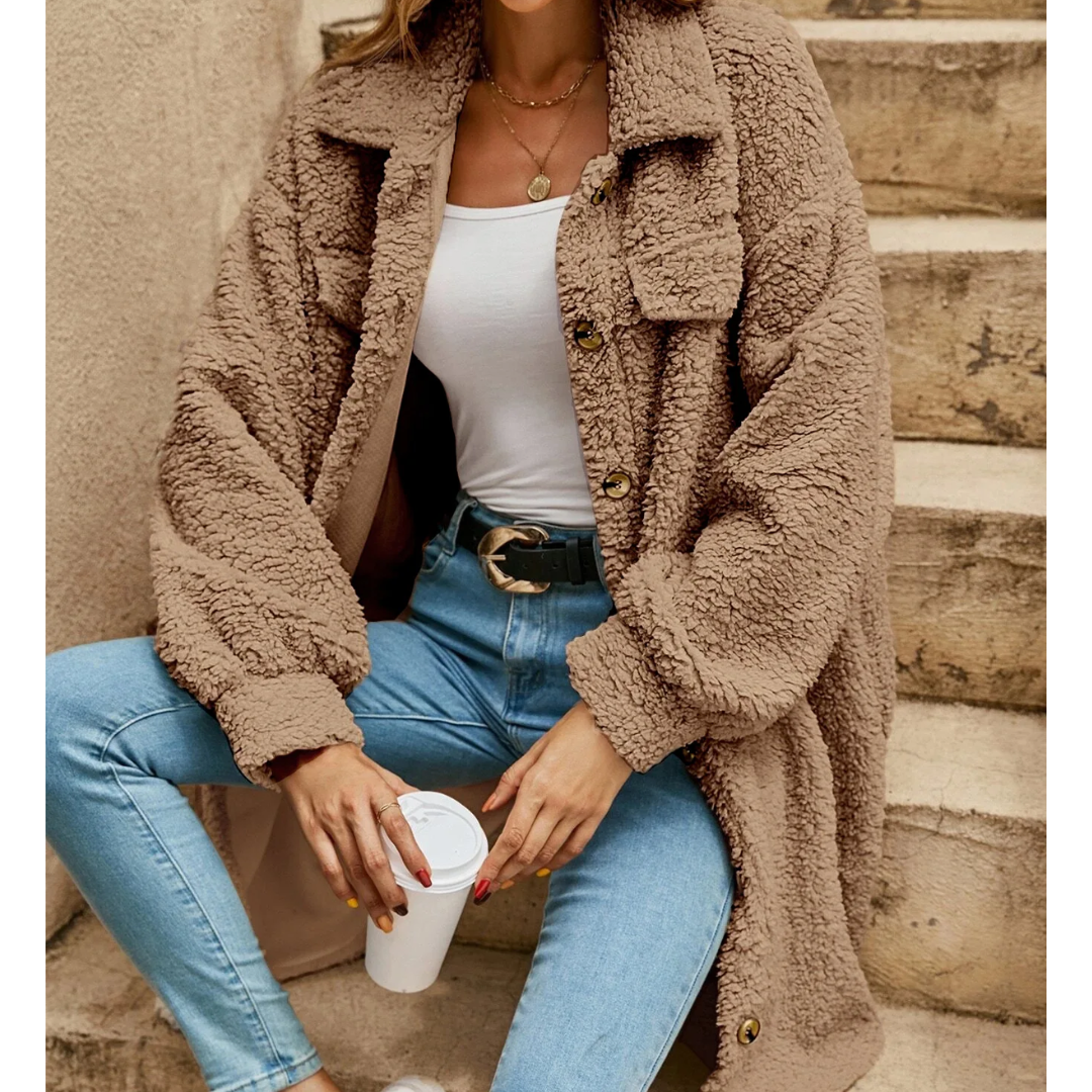 Margaux - Cardigan Long Femme Élégant